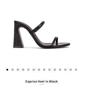 Caprice heel in black by LPA
